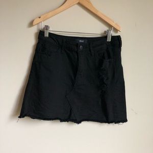 Vervet Black Jean Skirt